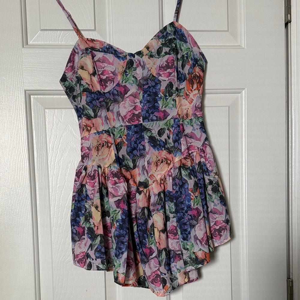 Goodnight Macaroon Drop Waist Romper Dress - Picture 5 of 6